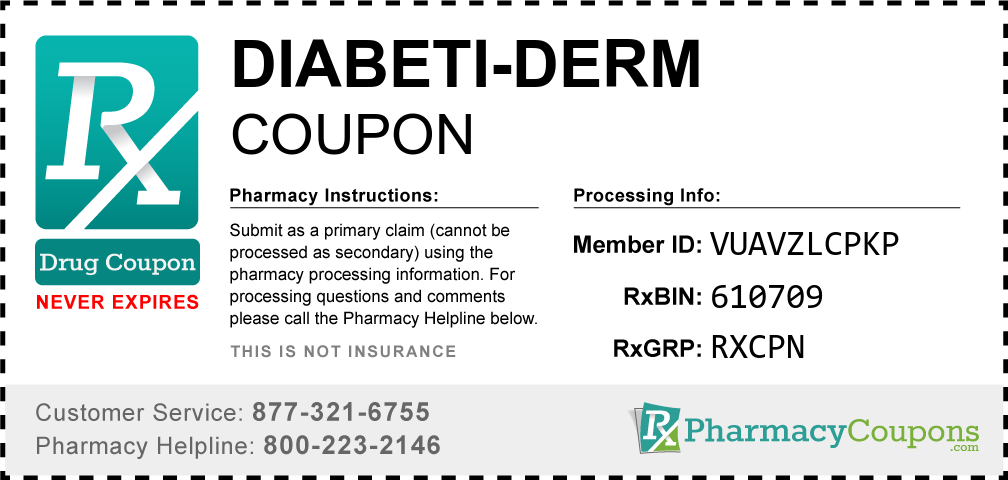 Diabeti-derm Prescription Drug Coupon with Pharmacy Savings