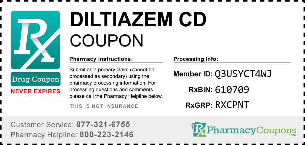 Diltiazem cd Prescription Drug Coupon with Pharmacy Savings