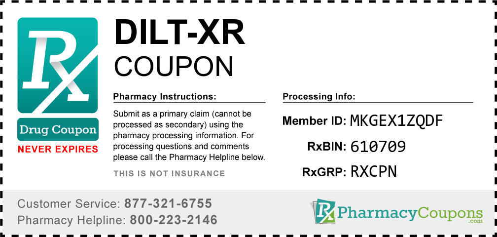 Dilt-xr Prescription Drug Coupon with Pharmacy Savings