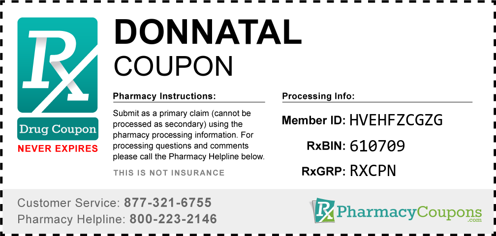 Donnatal Prescription Drug Coupon with Pharmacy Savings