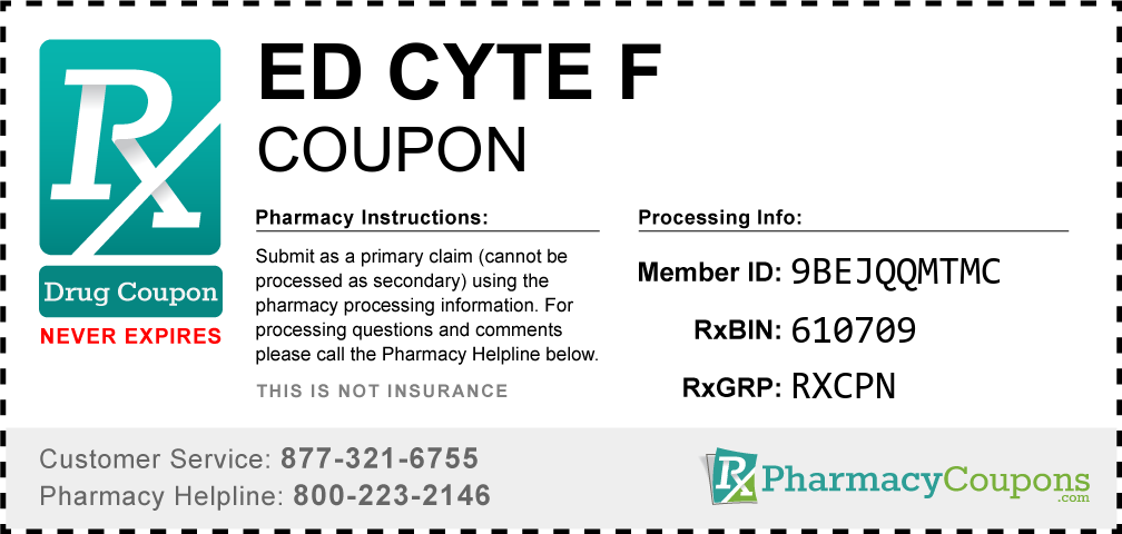 Ed cyte f Prescription Drug Coupon with Pharmacy Savings