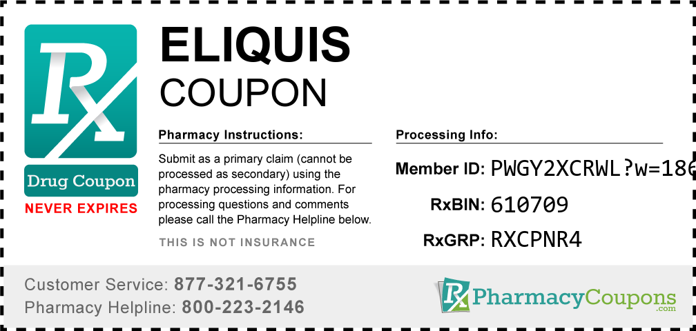 Eliquis Coupon Pharmacy Discounts Up To 90 
