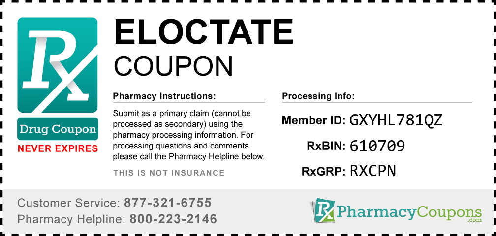 Eloctate Prescription Drug Coupon with Pharmacy Savings