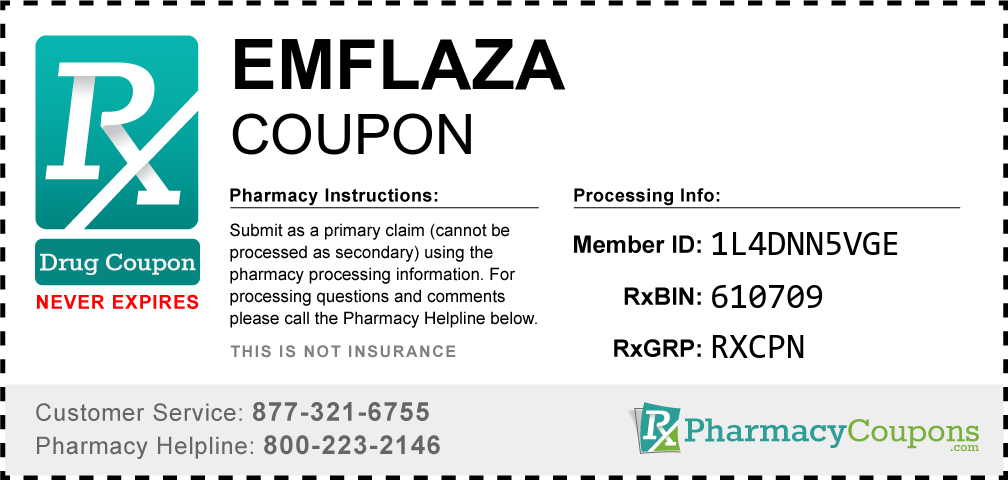 Emflaza Prescription Drug Coupon with Pharmacy Savings
