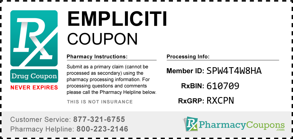 Empliciti Prescription Drug Coupon with Pharmacy Savings