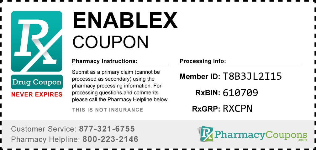 Enablex Prescription Drug Coupon with Pharmacy Savings