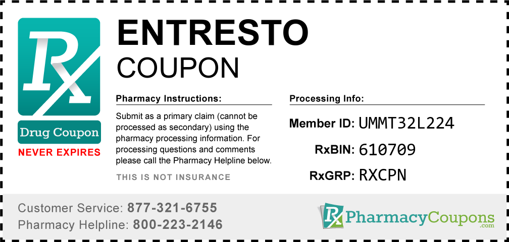 Entresto Prescription Drug Coupon with Pharmacy Savings