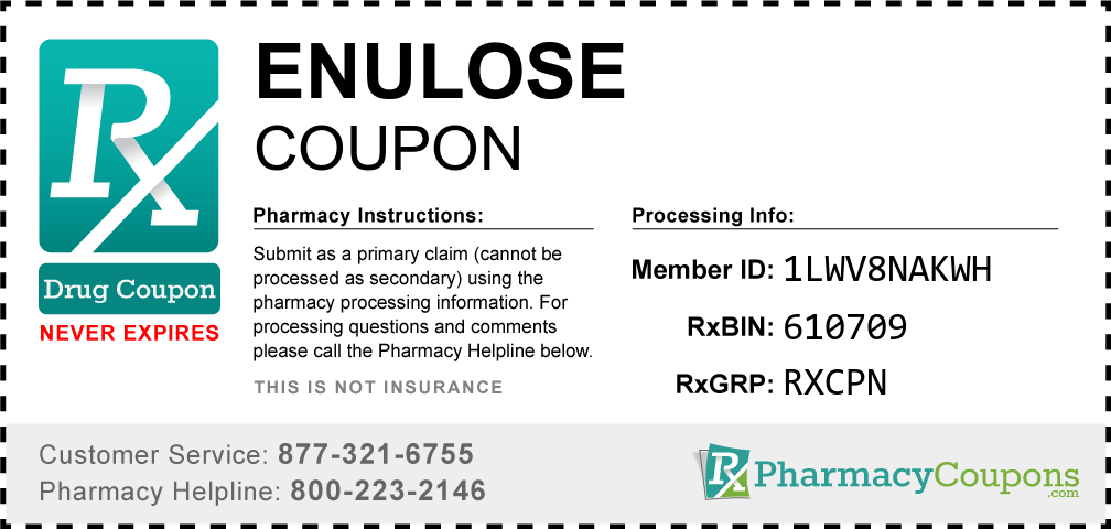 Enulose Prescription Drug Coupon with Pharmacy Savings