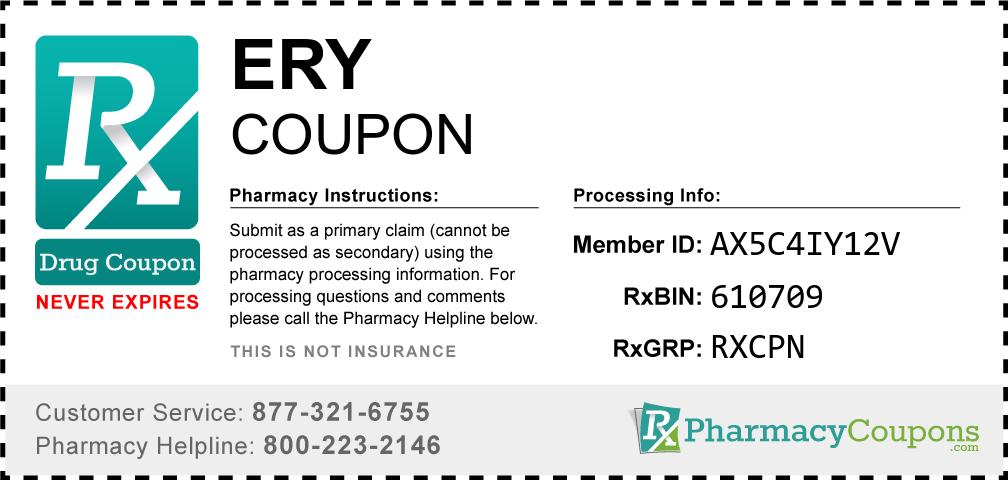 Ery Prescription Drug Coupon with Pharmacy Savings