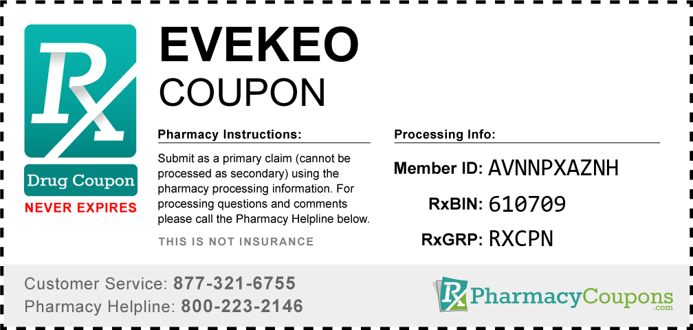 Evekeo Prescription Drug Coupon with Pharmacy Savings