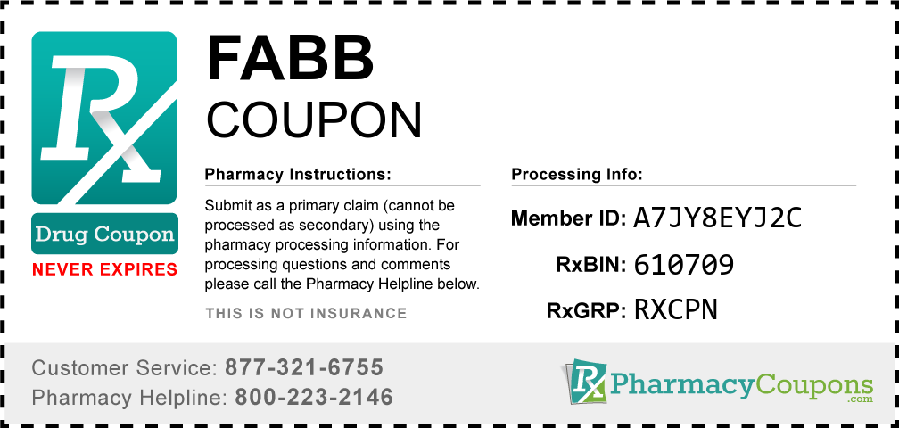 Fabb Prescription Drug Coupon with Pharmacy Savings