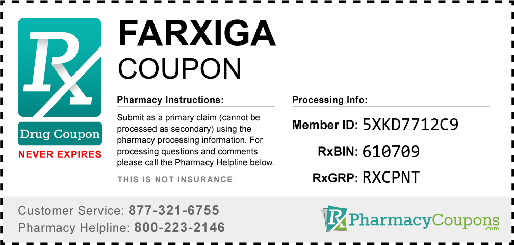 Farxiga Prescription Drug Coupon with Pharmacy Savings