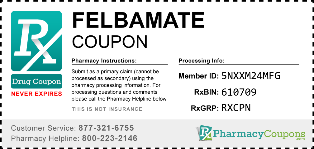 Felbamate Prescription Drug Coupon with Pharmacy Savings