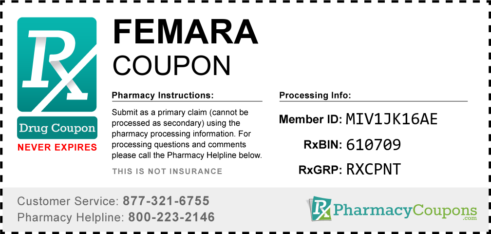 Femara Prescription Drug Coupon with Pharmacy Savings