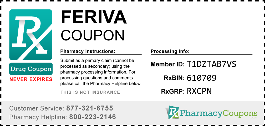 Feriva Prescription Drug Coupon with Pharmacy Savings