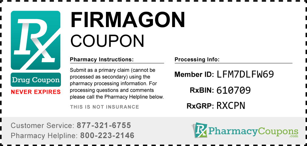 Firmagon Prescription Drug Coupon with Pharmacy Savings