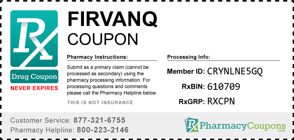 Firvanq Prescription Drug Coupon with Pharmacy Savings