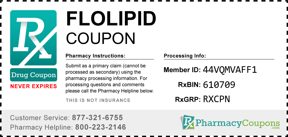 Flolipid Prescription Drug Coupon with Pharmacy Savings