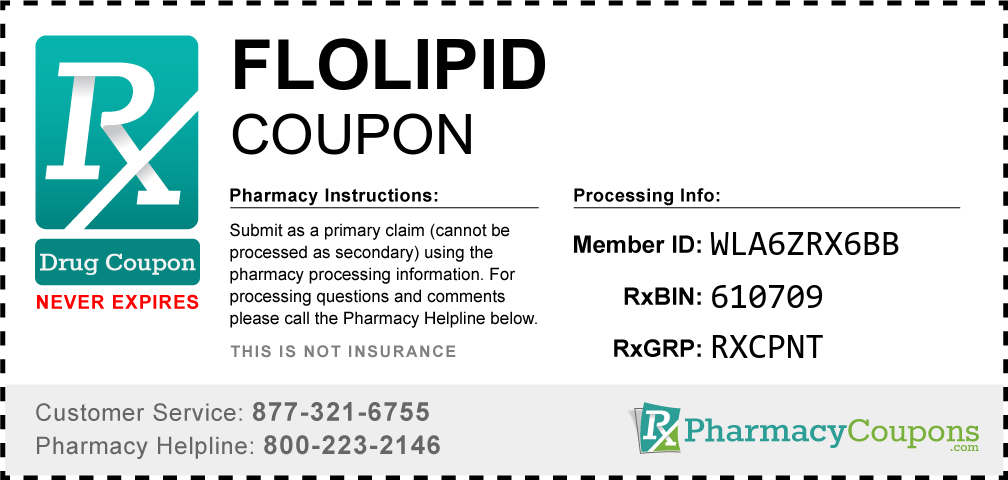 Flolipid Prescription Drug Coupon with Pharmacy Savings