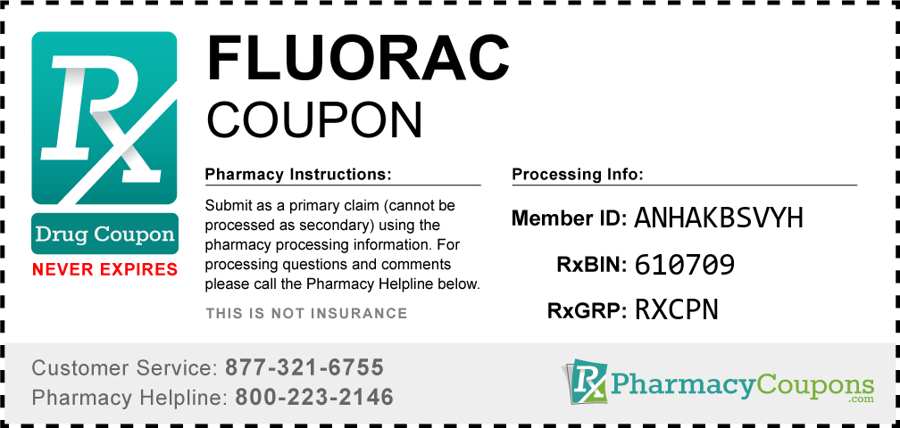 Fluorac Prescription Drug Coupon with Pharmacy Savings