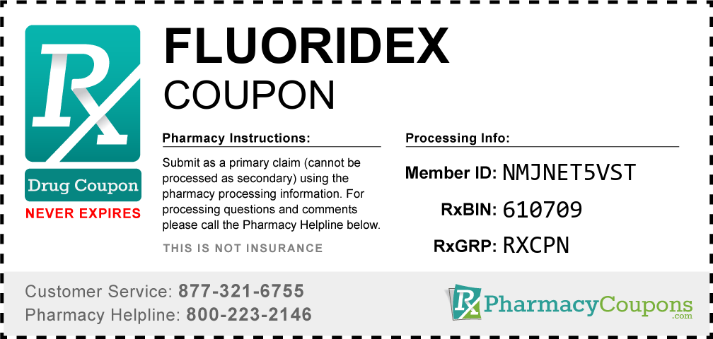 Fluoridex Prescription Drug Coupon with Pharmacy Savings
