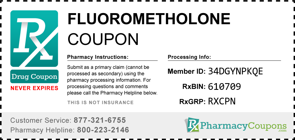 Fluorometholone Prescription Drug Coupon with Pharmacy Savings
