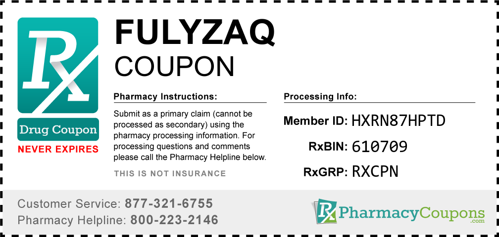 Fulyzaq Prescription Drug Coupon with Pharmacy Savings