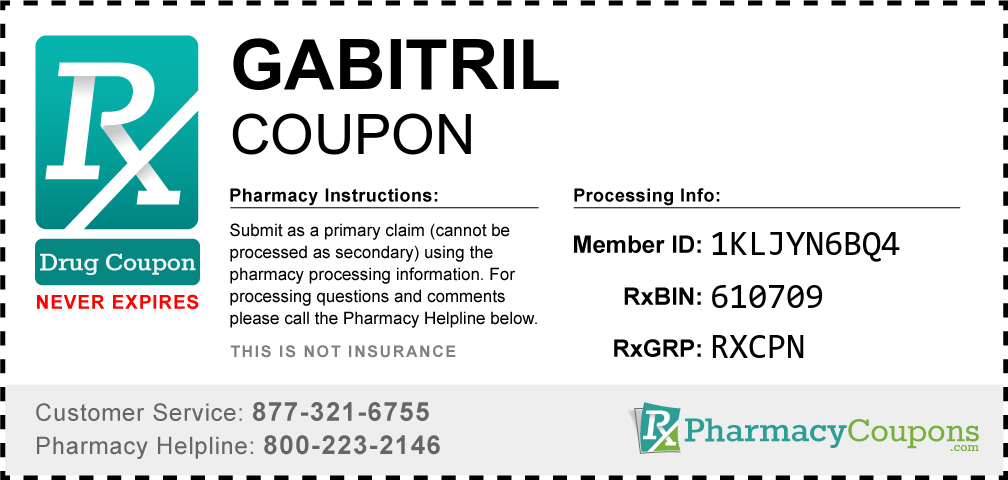 Gabitril Prescription Drug Coupon with Pharmacy Savings