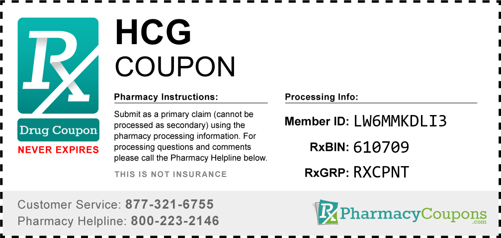 Hcg Prescription Drug Coupon with Pharmacy Savings