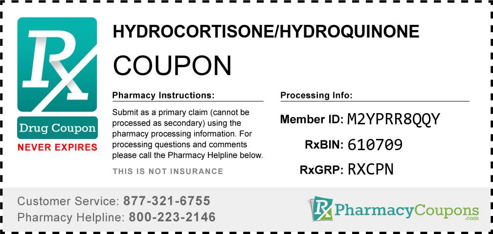 Hydrocortisone/hydroquinone Prescription Drug Coupon with Pharmacy Savings