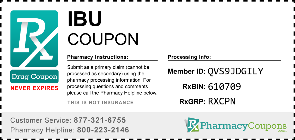 Ibu Prescription Drug Coupon with Pharmacy Savings