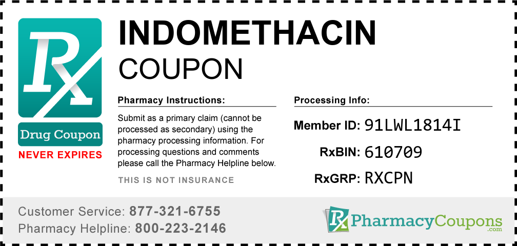Indomethacin Prescription Drug Coupon with Pharmacy Savings