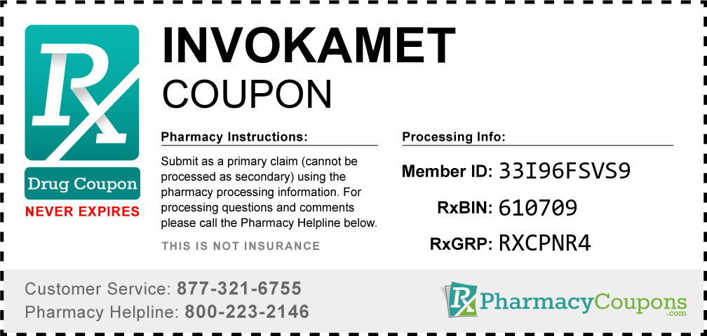 Invokamet Prescription Drug Coupon with Pharmacy Savings