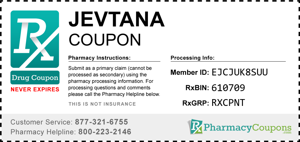 Jevtana Prescription Drug Coupon with Pharmacy Savings