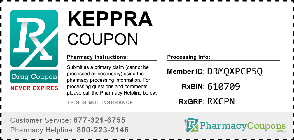 Keppra Prescription Drug Coupon with Pharmacy Savings