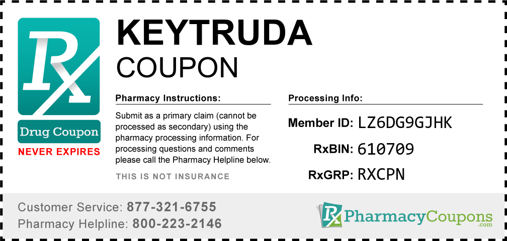 Keytruda Prescription Drug Coupon with Pharmacy Savings