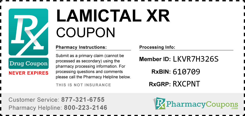 Lamictal xr Prescription Drug Coupon with Pharmacy Savings