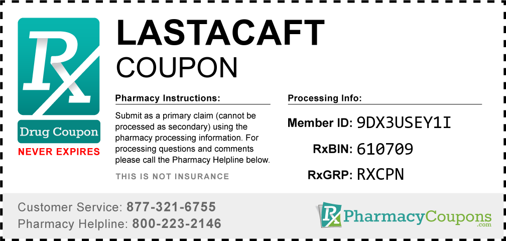 Lastacaft Prescription Drug Coupon with Pharmacy Savings