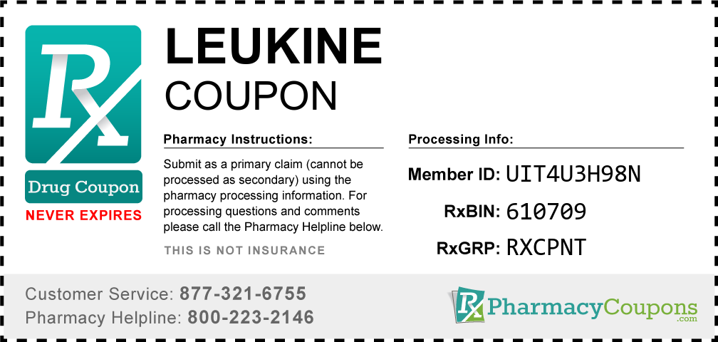Leukine Prescription Drug Coupon with Pharmacy Savings