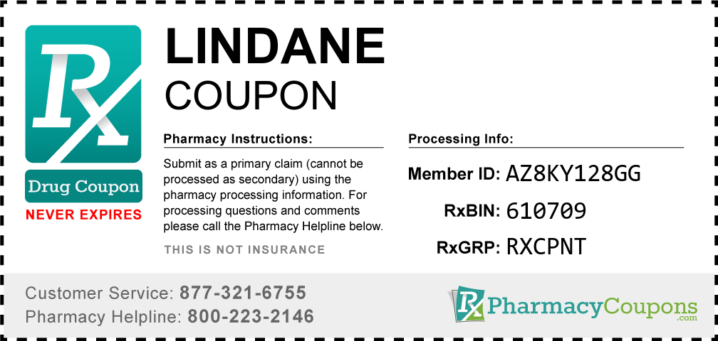 Lindane Prescription Drug Coupon with Pharmacy Savings