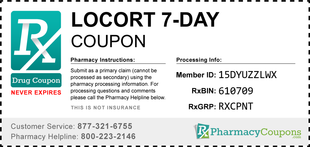 Locort 7-day Prescription Drug Coupon with Pharmacy Savings
