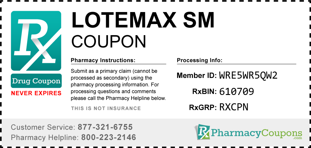 Lotemax sm Prescription Drug Coupon with Pharmacy Savings