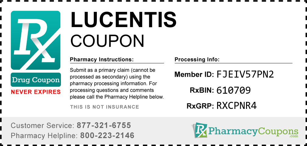 Lucentis Prescription Drug Coupon with Pharmacy Savings