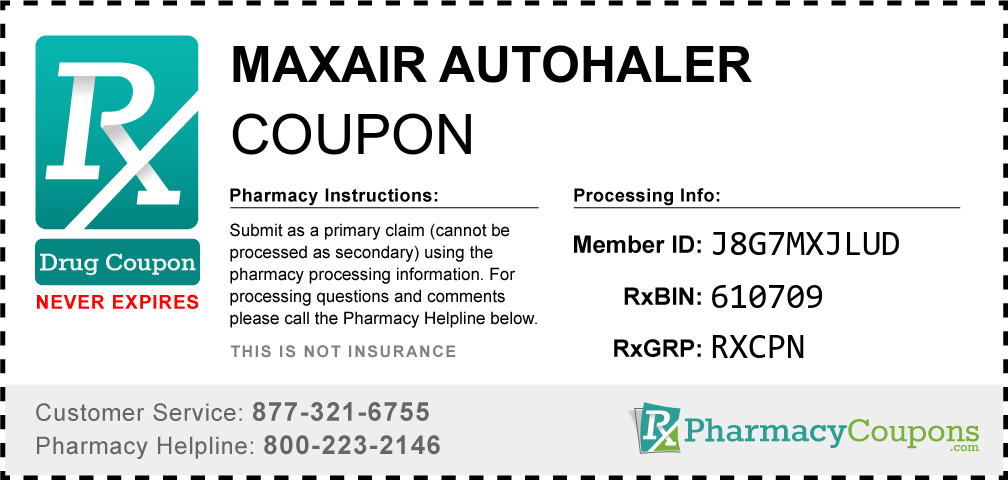 Maxair autohaler Prescription Drug Coupon with Pharmacy Savings