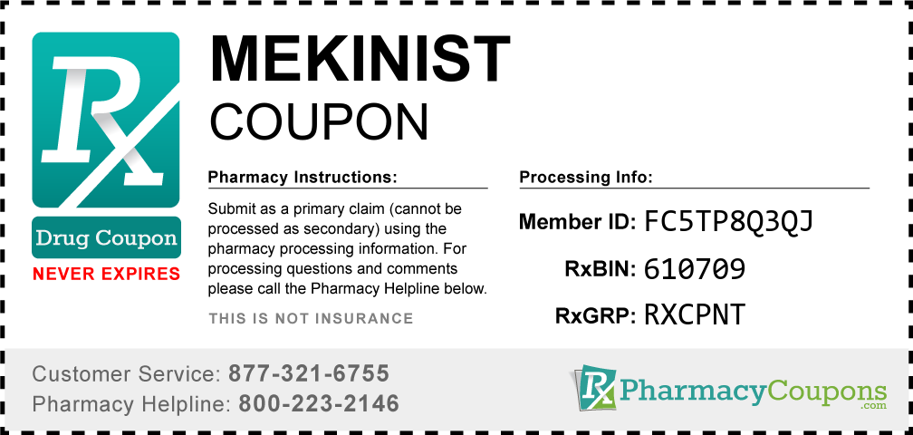 Mekinist Prescription Drug Coupon with Pharmacy Savings