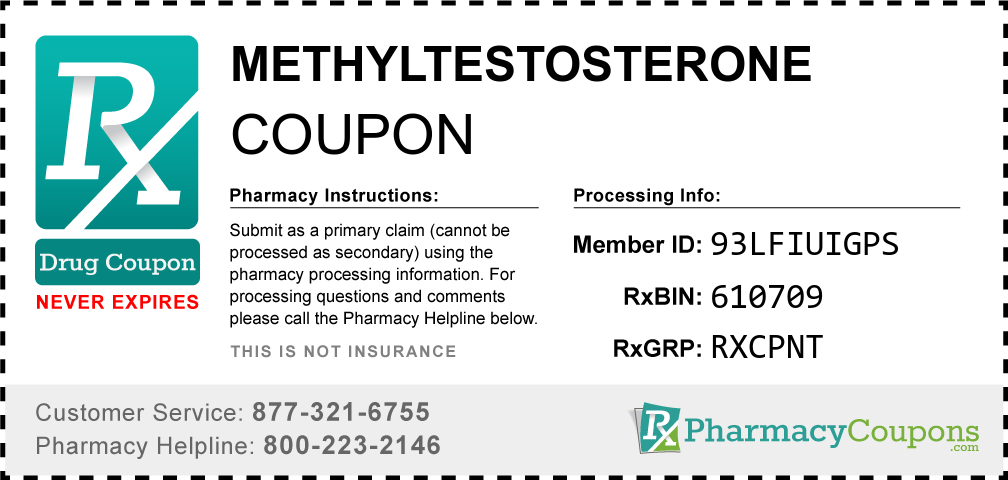 Methyltestosterone Prescription Drug Coupon with Pharmacy Savings