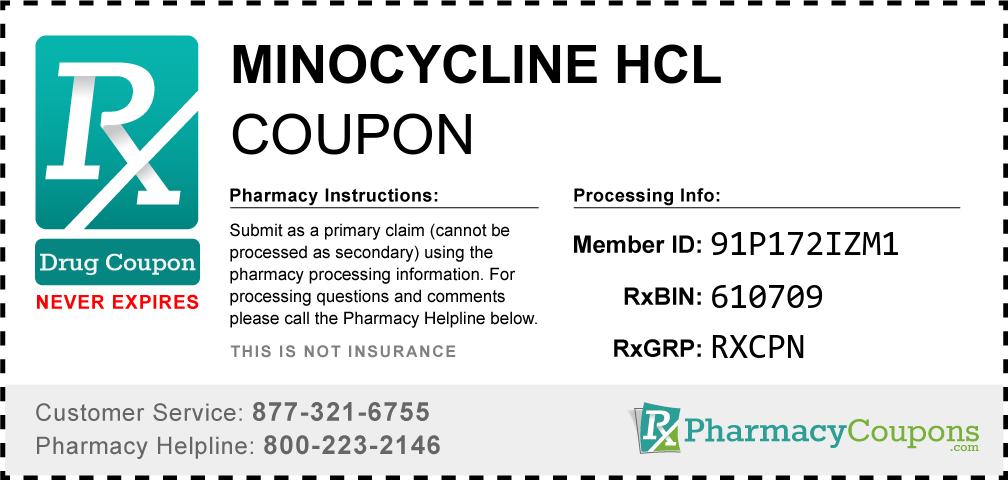Minocycline hcl Prescription Drug Coupon with Pharmacy Savings