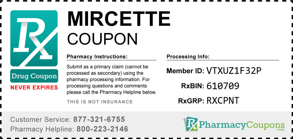 Mircette Prescription Drug Coupon with Pharmacy Savings