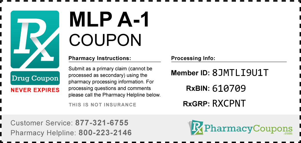 Mlp a-1 Prescription Drug Coupon with Pharmacy Savings