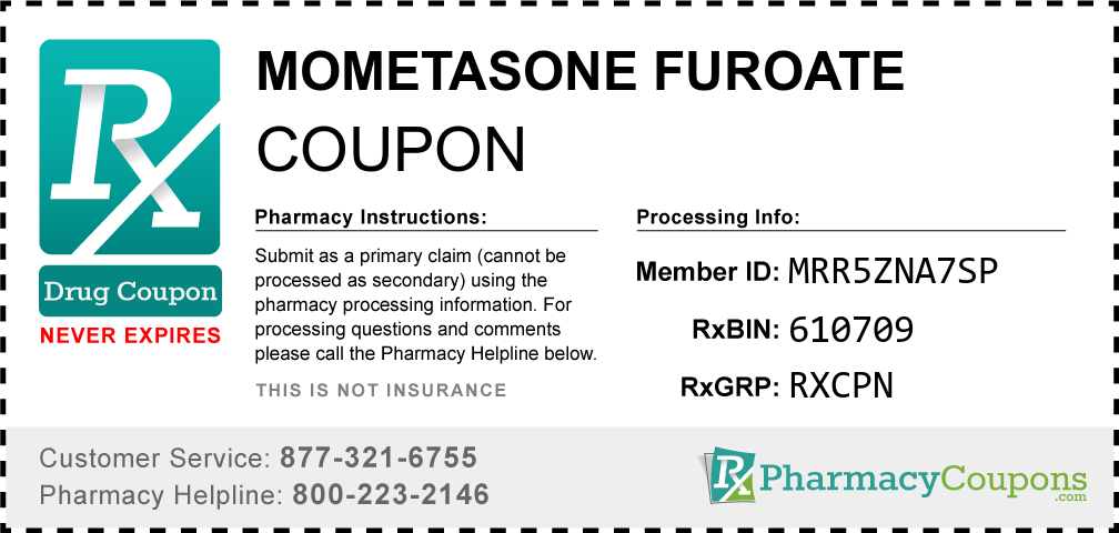 Mometasone furoate Prescription Drug Coupon with Pharmacy Savings
